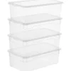 Rotho Aufbewahrungsbox Lady Shoe Transparent, 4 tlg.