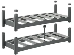 Rotho Flaschenregal Vario für 6 Flaschen, Grau