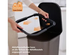 Rotho Treteimer Treteimer 35 l Orbe 55 l, Schwarz