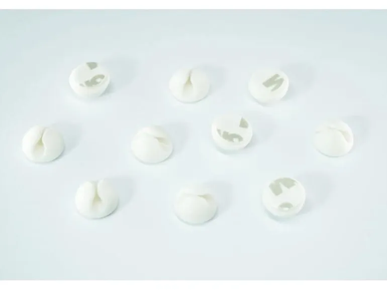 Schönenberger Beans Kabelhalterungen, Ø 15 mm, Weiss