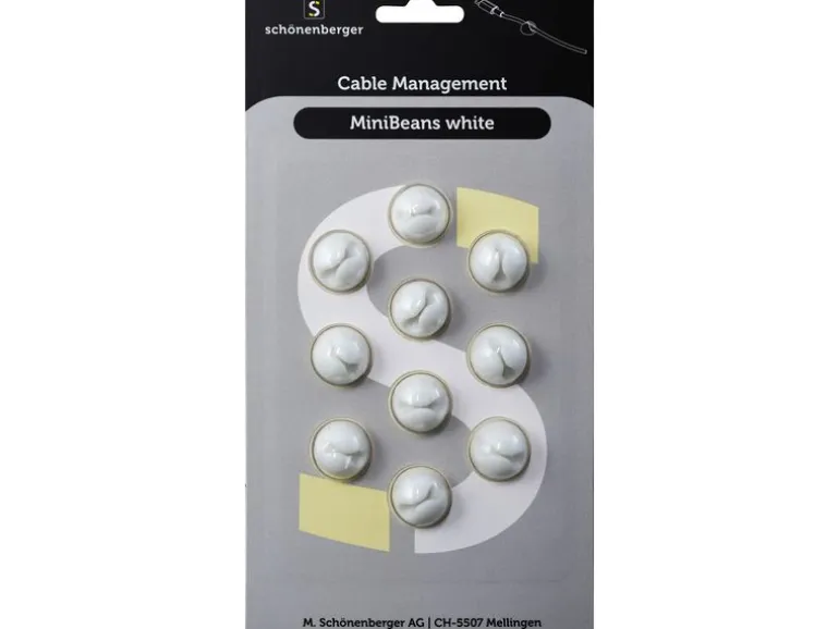 Schönenberger Beans Kabelhalterungen, Ø 15 mm, Weiss