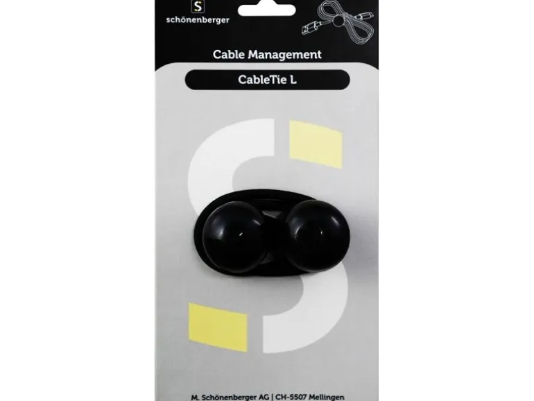 Schönenberger CableTie L Kabelhalterungen, 150 mm Schwarz