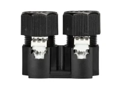 Schönenberger Doppelverteiler 24 V, 36W, IP67, 2-Weg, Schraubverschluss