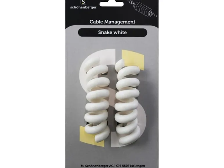 Schönenberger Snake Black Kabelhalterungen Ø 30 mm, Weiss