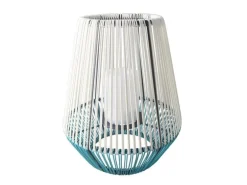 Schönenberger Windlicht Solar Wega, Weiss, Blau