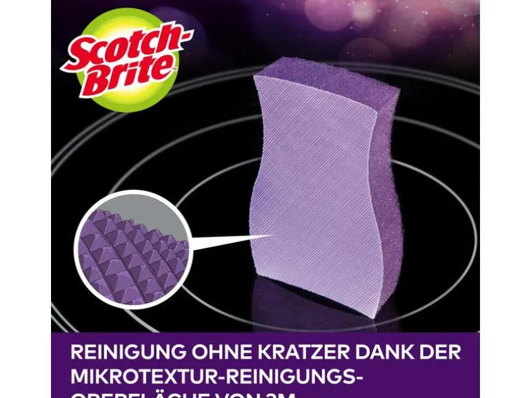 Scotch-Brite Schwamm 3M Scotch-Brite Glaskeramik 3 Stück