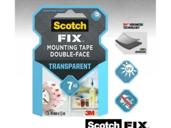 Scotch Doppelseitiges Klebeband Transparent 19 mm x 1.5 m