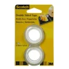 Scotch Doppelseitiges Klebeband 2 Rollen, 12mm x 6.3 m