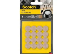 Scotch Filzgleiter Extra-Soft, Ø 17 mm, Beige, 16er Pack