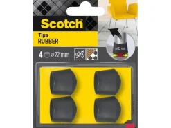 Scotch Stuhlbeingleiter Ø 22 mm, Schwarz, 4er Pack