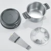 Severin Fondue-Set All-in-One 11 Teile, Schwarz/Silber