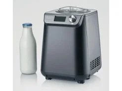 Severin Glacemaschine EZ 7407 1.2 l, Schwarz/Silber
