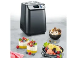 Severin Glacemaschine EZ 7407 1.2 l, Schwarz/Silber