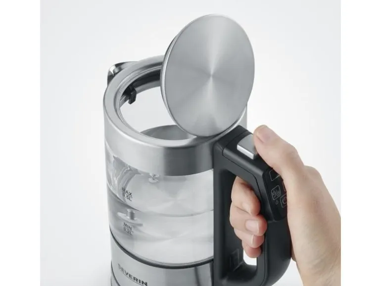 Severin Wasserkocher WK 3458 0.5 l, Schwarz/Silber