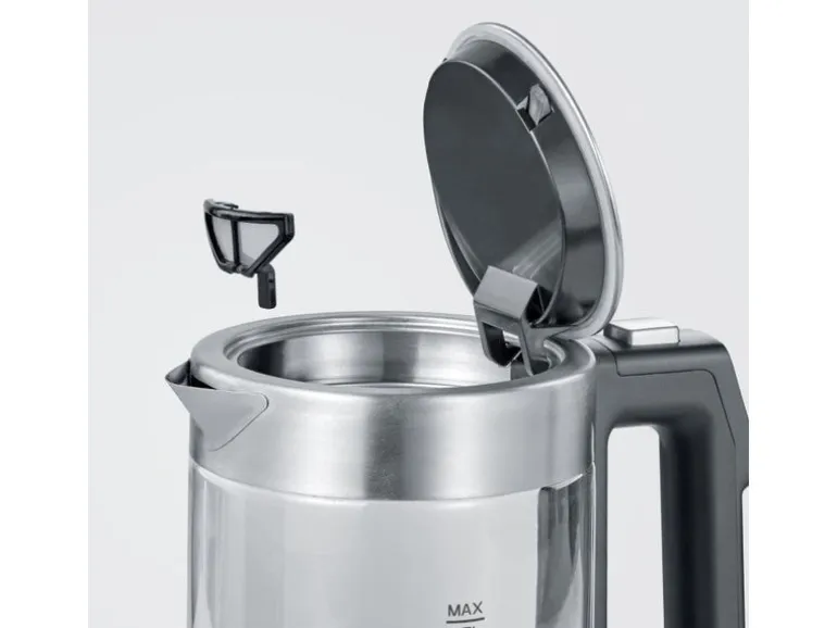 Severin Wasserkocher WK 3458 0.5 l, Schwarz/Silber