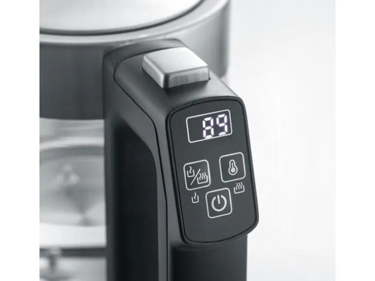 Severin Wasserkocher WK 3458 0.5 l, Schwarz/Silber