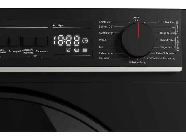 Sharp Wäschetrockner KD-WNHB0S9GMC 10 kg Schwarz Rechts