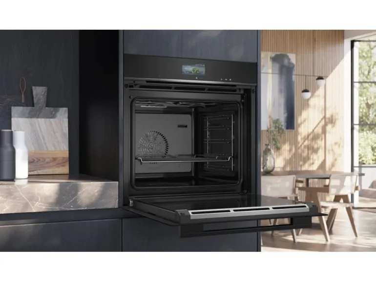 Siemens Einbaudampfbackofen iQ700 HS736G3B1C Schwarz A+