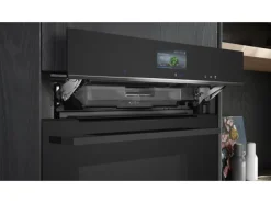 Siemens Einbaudampfbackofen iQ700 HS736G3B1C Schwarz A+