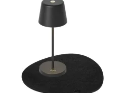 Silwy Tischleuchte Magnet-Leuchte Monaco Schwarz inkl. Platzset