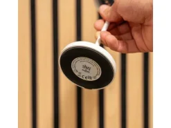 Silwy Tischleuchte Magnet-Leuchte Monaco Weiss inkl. Platzset