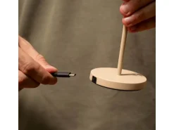 Silwy Tischleuchte Magnet-Leuchte Monaco Sand inkl. Platzset