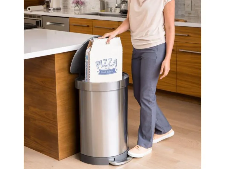 Simplehuman Treteimer CW2029 60 Liter, Silber