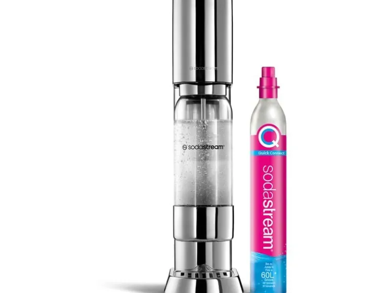 Sodastream Wassersprudler Enso mit Quickconnect und Flasche Silber