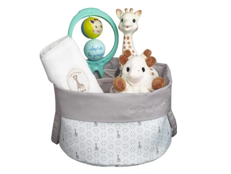 Sophie la girafe Geschenkset Geburtskorb