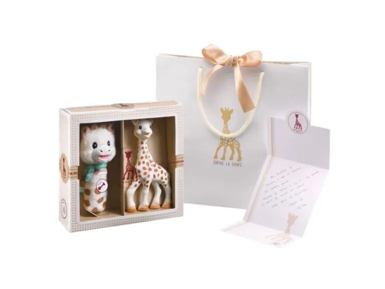 Sophie la girafe Geschenkset Spielfigur und Rassel