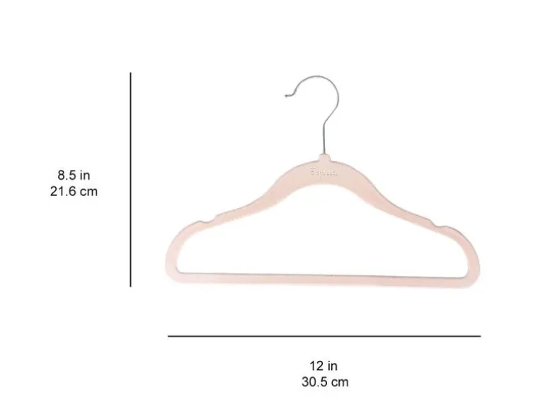 3 Sprouts Kinderkleiderbügel Samt 15 Stück Rosa