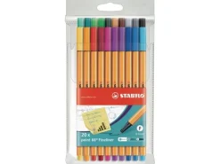 STABILO Fineliner point 88 20 Stück, Mehrfarbig