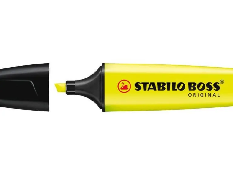 STABILO Textmarker Boss Original 4 Stück, 4 Farben