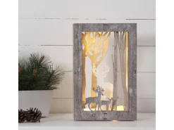Star Trading Fauna Wald mit Hirschen 28 cm, Holz