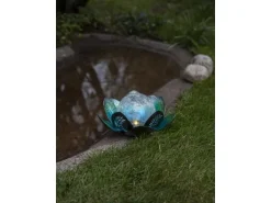Star Trading Gartenlicht Solardekoration Lilly, Ø 24 cm, Silber