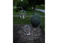 Star Trading Gartenlicht Solar Astri, Ø 25 cm, Silber