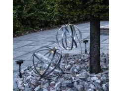Star Trading Gartenlicht Solar Astri, Ø 25 cm, Silber