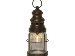 Star Trading Laterne Aina Indoor, Bronze, 28 cm Höhe