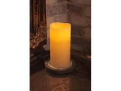 Star Trading LED-Kerze Big Ø 10 x 20 cm, Beige