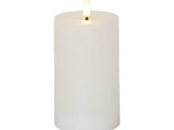 Star Trading LED-Kerze Flamme Flow, Ø 7.5 x 15 cm, Weiss