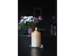 Star Trading LED-Kerze Pillar Flamme Ø 7.5 x 15 cm, Gold
