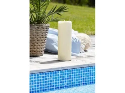 Star Trading LED-Kerze Pillar Grande Ø 12 x 38 cm, Beige