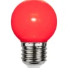 Star Trading LED Leuchtmittel E27 G45 Outdoor Lighting Rot, 1W, 220-240V
