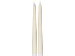 Star Trading LED-Stabkerzen Set Dinner Candy 2 pack, Warmweiss – Beige