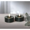 Star Trading LED Teelichter Set Flamme Flow 2 Pack, Grün