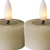 Star Trading LED Teelichter Set 2 Pack Flow 5 cm – Beige