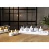 Star Trading LED Teelichter Set Flamme Charge 12er, Weiss