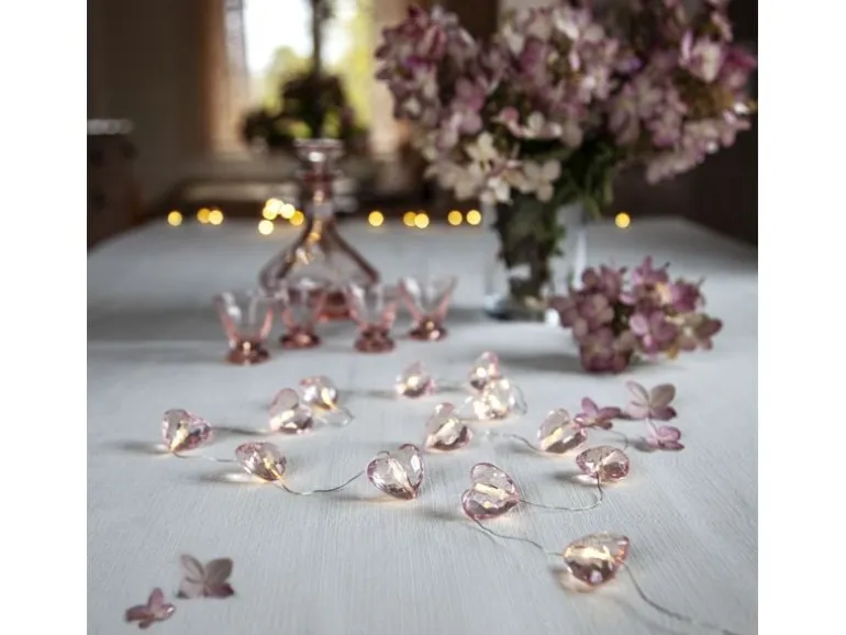Star Trading Lichterkette Valentine Rosa