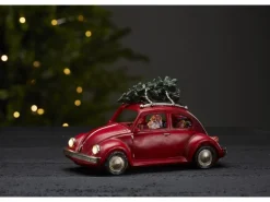 Star Trading Nikolaus im VW-Käfer 3 LED, 25.5 cm, indoor