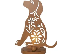 Star Trading Solar Decoration Oxidog Indoor, Outdoor, Warmweiss, Rost